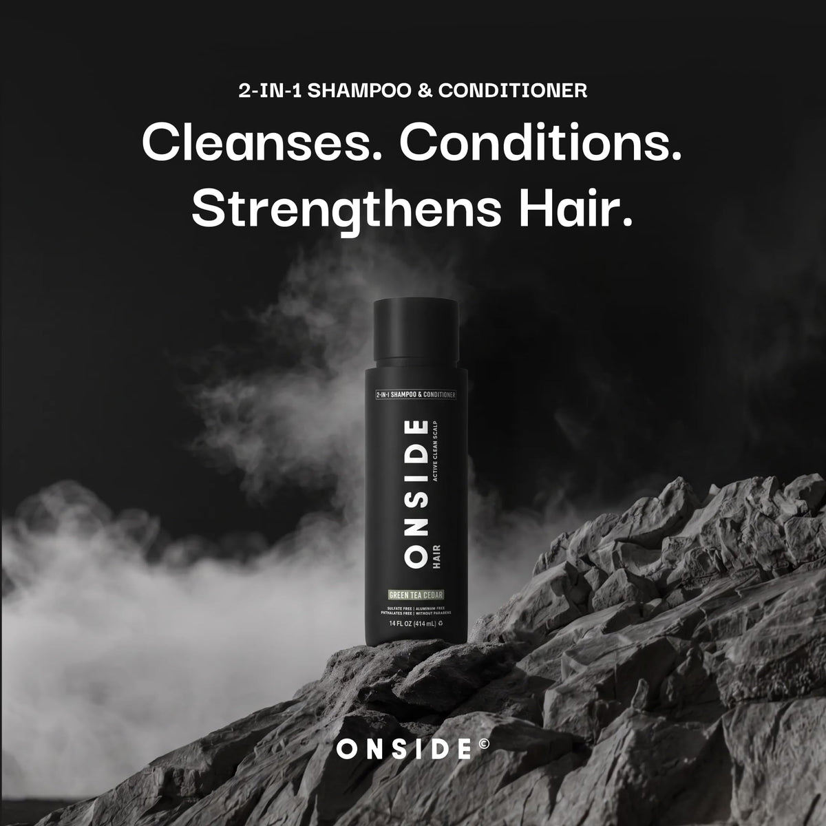 ONSIDE Men's 2-in-1 Shampoo and Conditioner Tea Tree Mint texture close-up