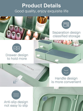 ONXE Makeup Organizer in a bathroom setting