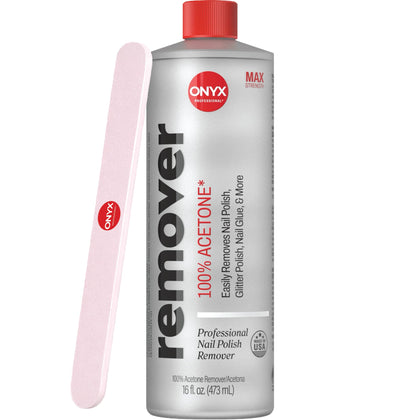 Onyx Professional 100% Pure Acetone Nail Polish Remover Kit front view