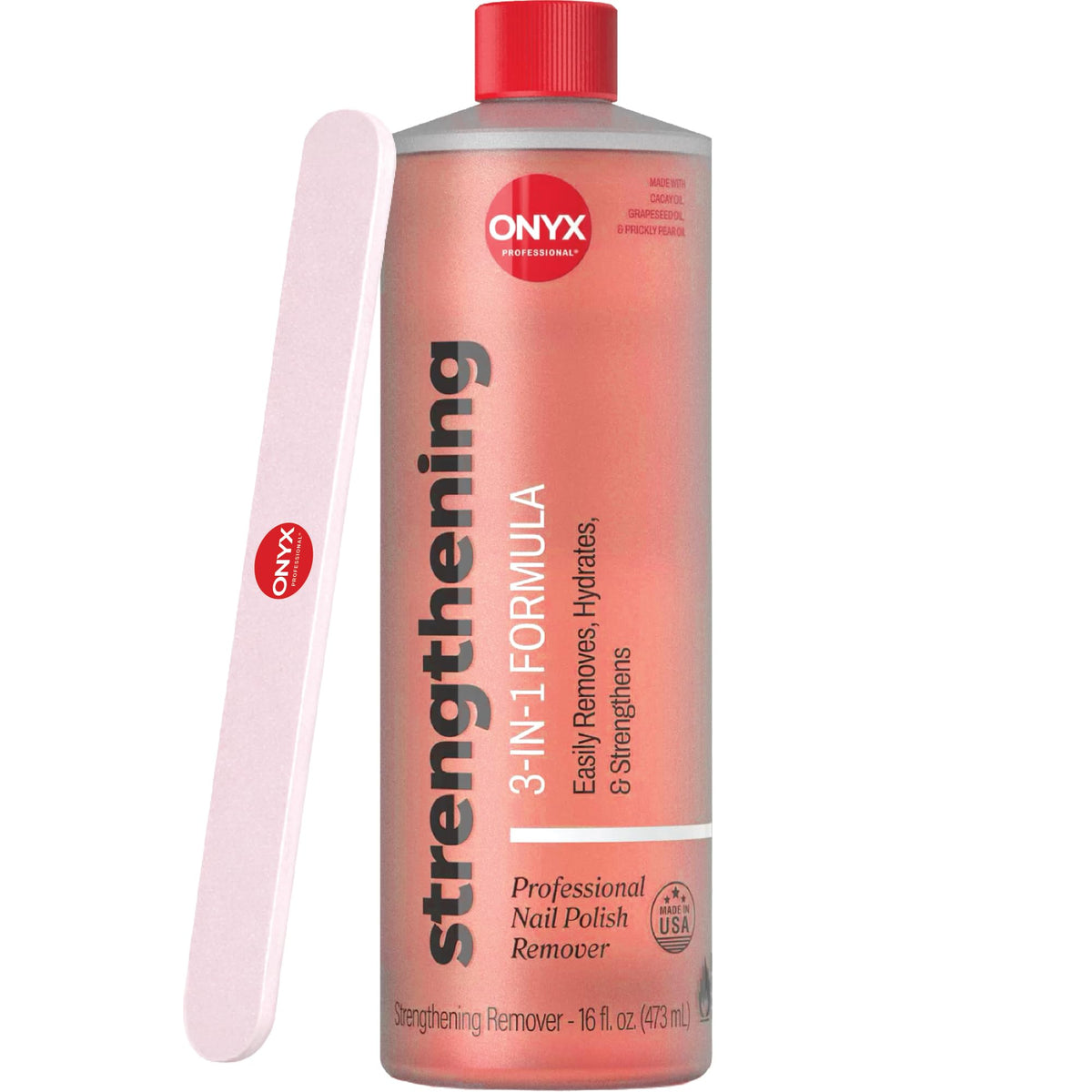 Onyx Professional 3-in-1 Nail Polish Remover 16 fl oz front view
