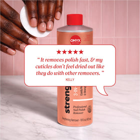 Onyx Professional 3-in-1 Nail Polish Remover with smooth application