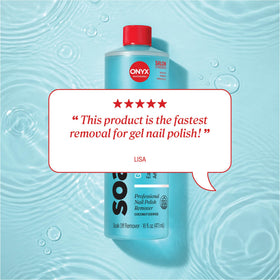 Onyx Professional Coconut Nail Polish Remover application process