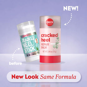 Onyx Professional Cracked Heel Repair Balm Stick showing tea tree eucalyptus scent