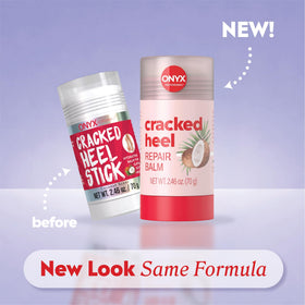 Onyx Professional Cracked Heel Repair Balm Stick side view showing applicator