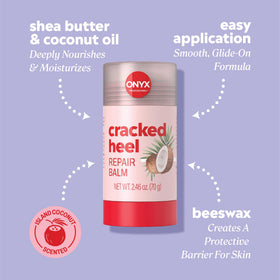 Onyx Professional Cracked Heel Repair Balm Stick with packaging