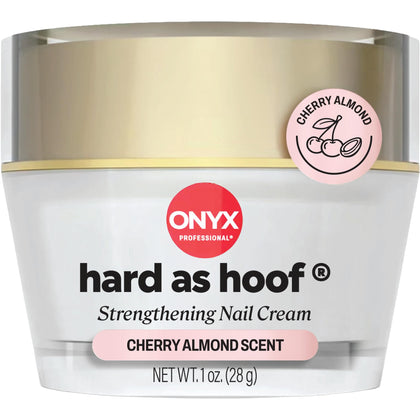Onyx Professional Hard as Hoof Nail Strengthening Cream 1 oz Cherry Almond front view