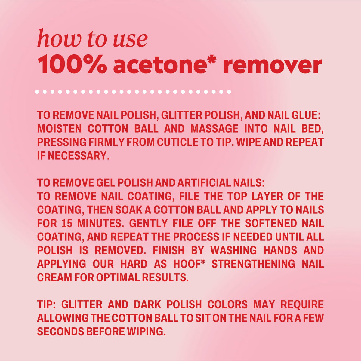 Onyx Professional nail polish remover in use