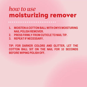 Onyx Professional Nail Polish Remover packaging details