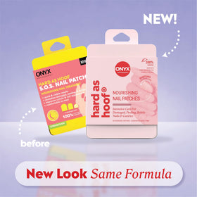 Onyx Professional Nail Repair Patches showing assorted sizes