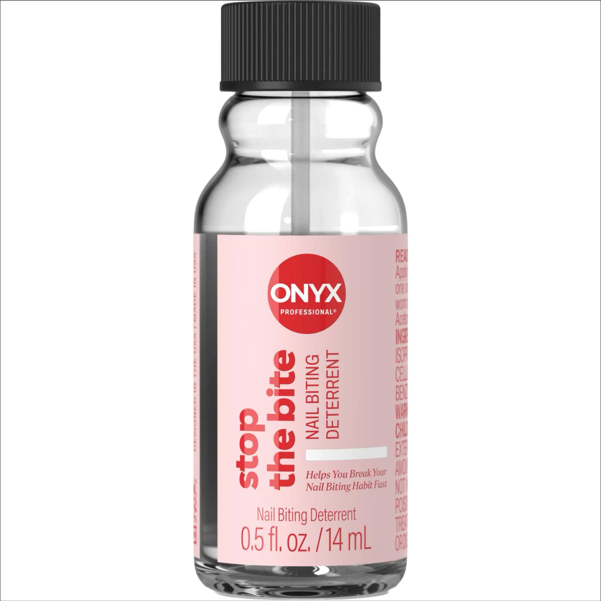 Onyx Professional Stop the Bite Nail Biting Prevention Polish front view