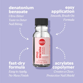 Onyx Professional Stop the Bite Nail Polish applied on nails
