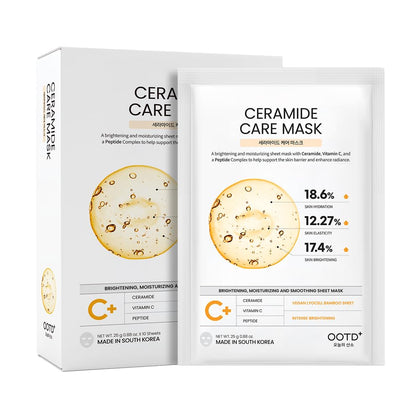 #OOTD Ceramide Glowing Vegan Face Sheet Mask front view