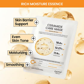 #OOTD Ceramide Glowing Vegan Face Sheet Mask ingredients list