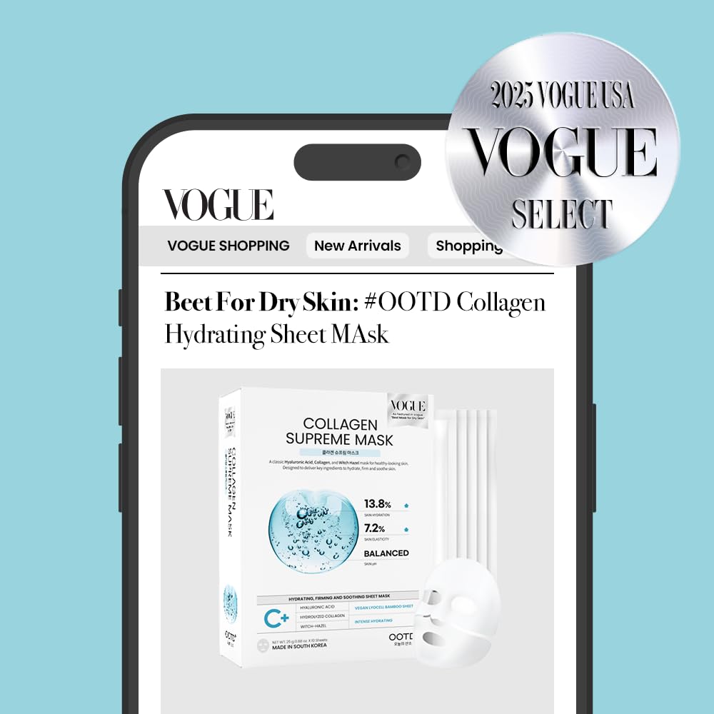 #OOTD Collagen Mask packaging with ingredients listed