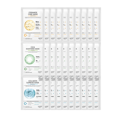 #OOTD Hydrating Soothing Sheet Masks 30-Pack front view