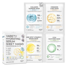 #OOTD Korean Sheet Mask 12-Pack front view with packaging