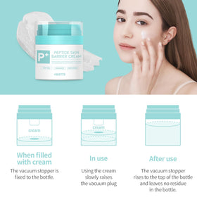 #OOTD Peptide Skin Barrier Facial Cream application on skin