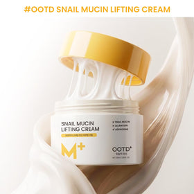 #OOTD Snail Mucin Moisturizer Cream texture close-up