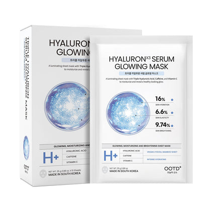 #OOTD Triple Hyaluron Hydrating Vegan Sheet Mask front view