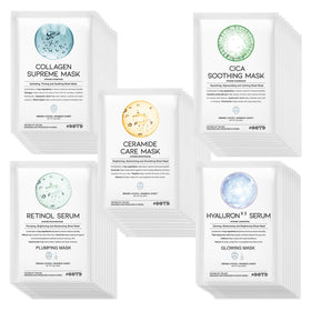 #OOTD Vegan Sheet Mask Set front view with assorted masks