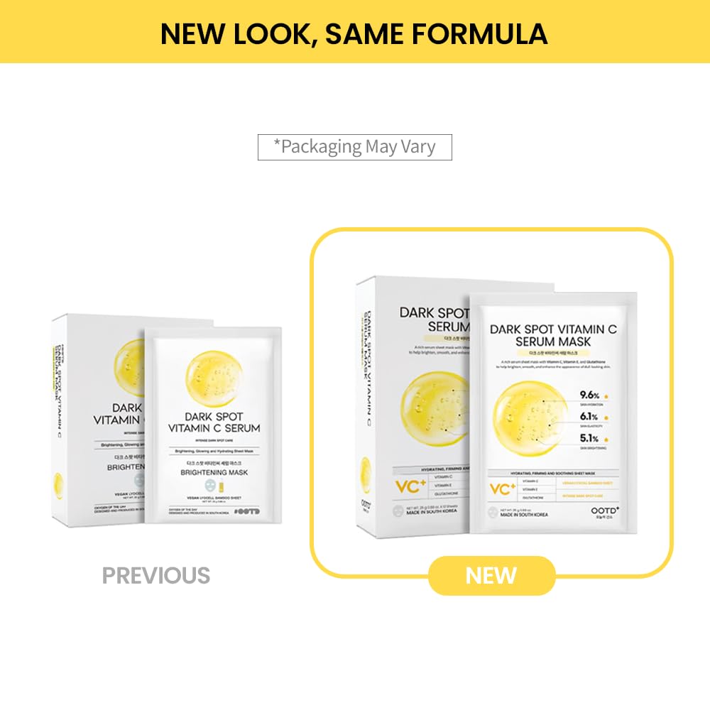 #OOTD Vitamin C Radiance Hydrating Sheet Mask individual mask close-up