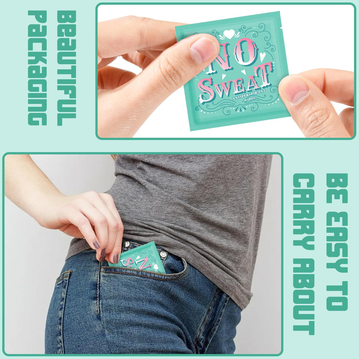 Open BUAEL Body Wipe being used on skin