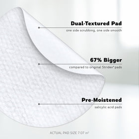 Open container of Stridex XL Face Body Pads showing pads