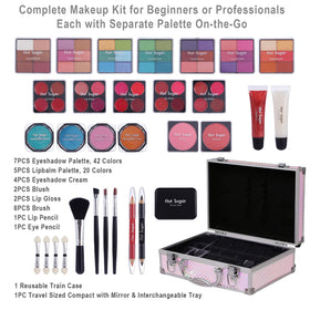 Open Hot Sugar Makeup Kit showing multiple palettes