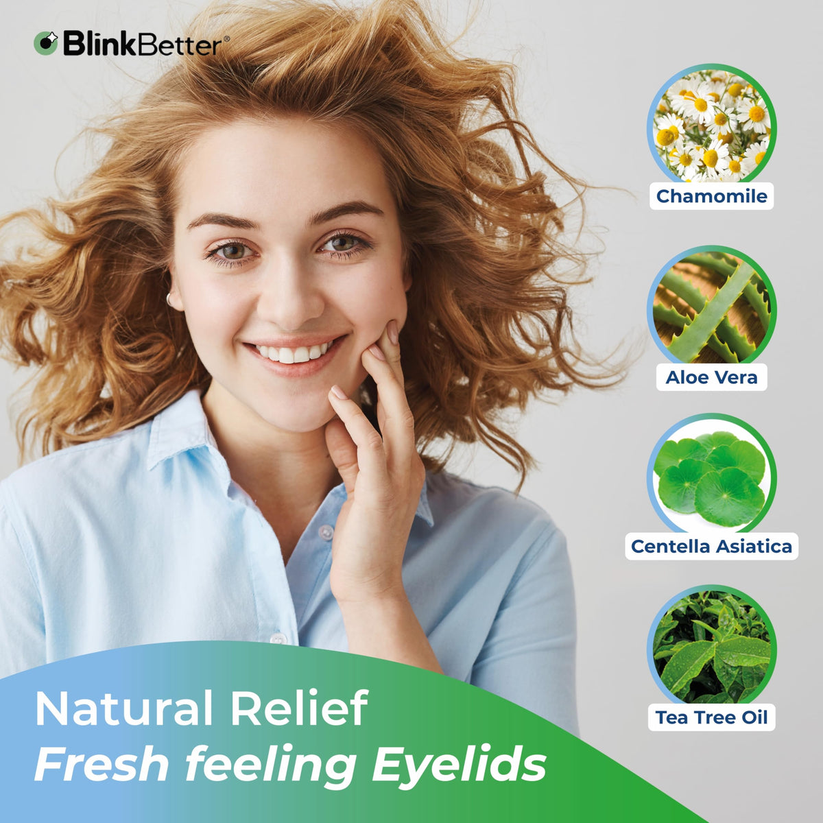 Open pack of BlinkBetter Eyelid Wipes ready for use