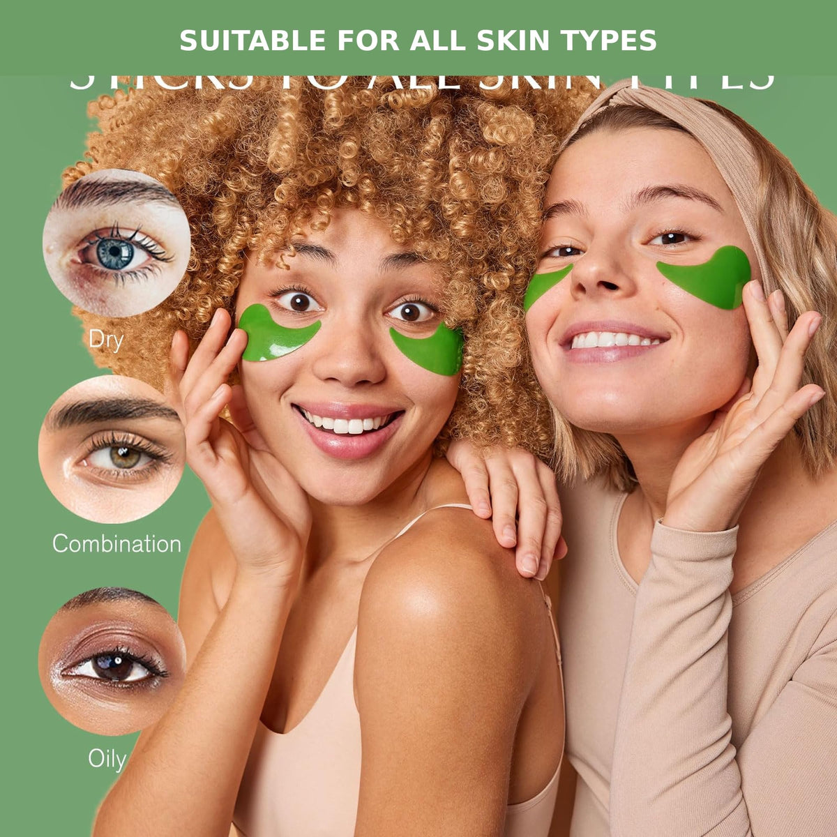 Open pack of Enaskin Naturals Green Tea Under Eye Patches