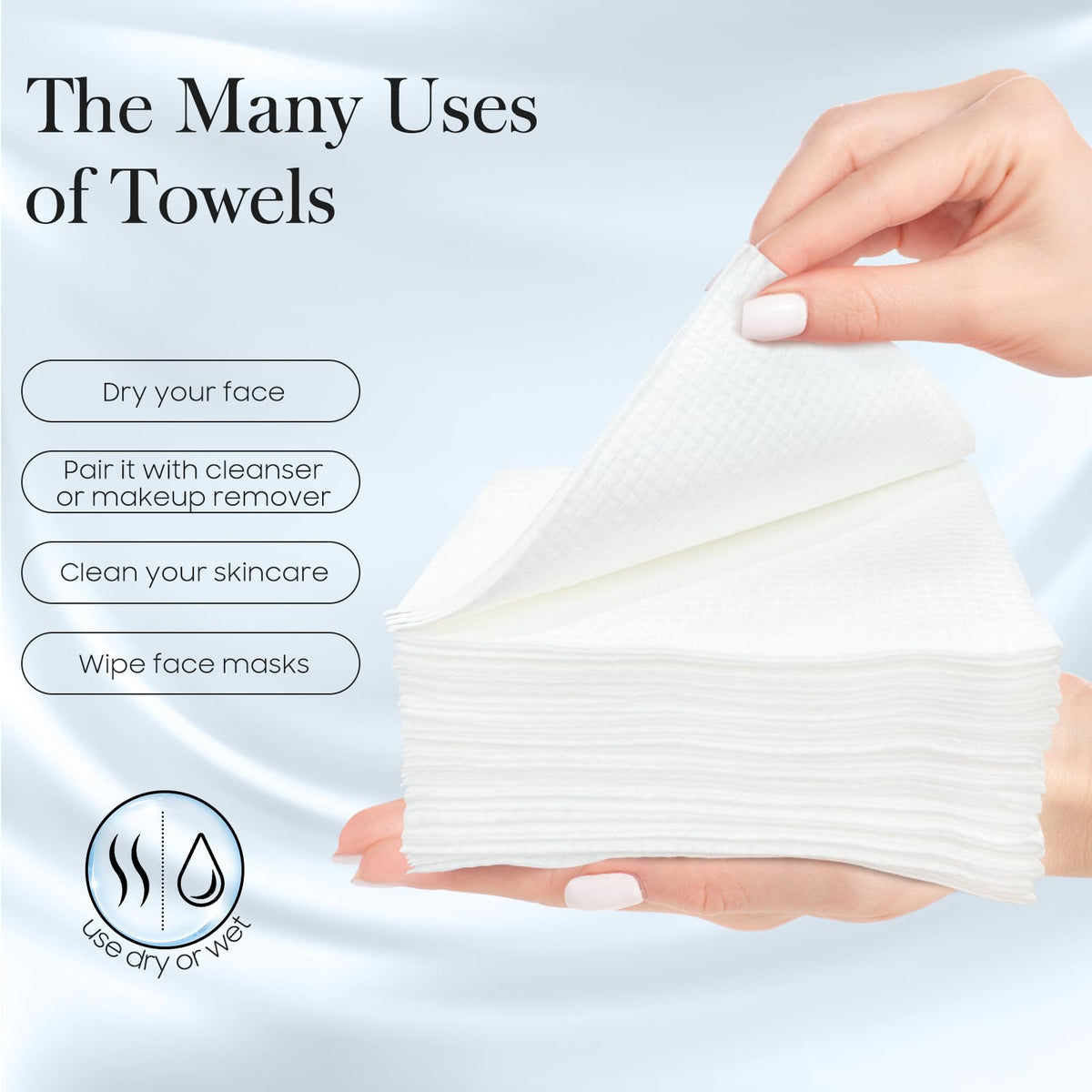 Open pack of FYGRIP Disposable Face Towels