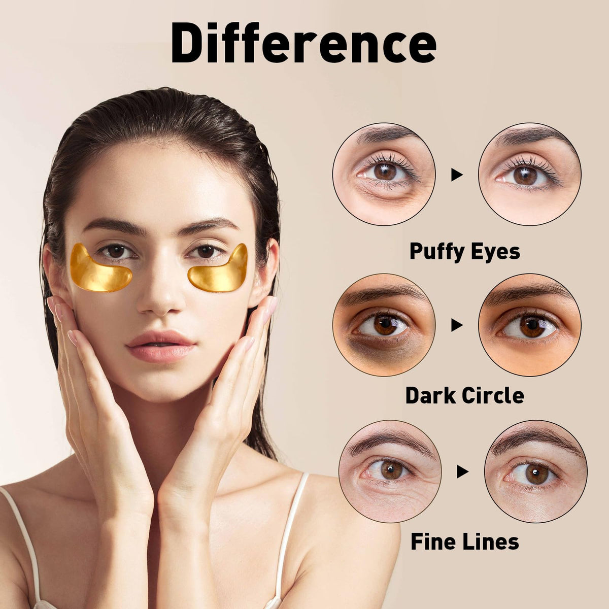 Open package of CHMI 24K Gold Under Eye Patches
