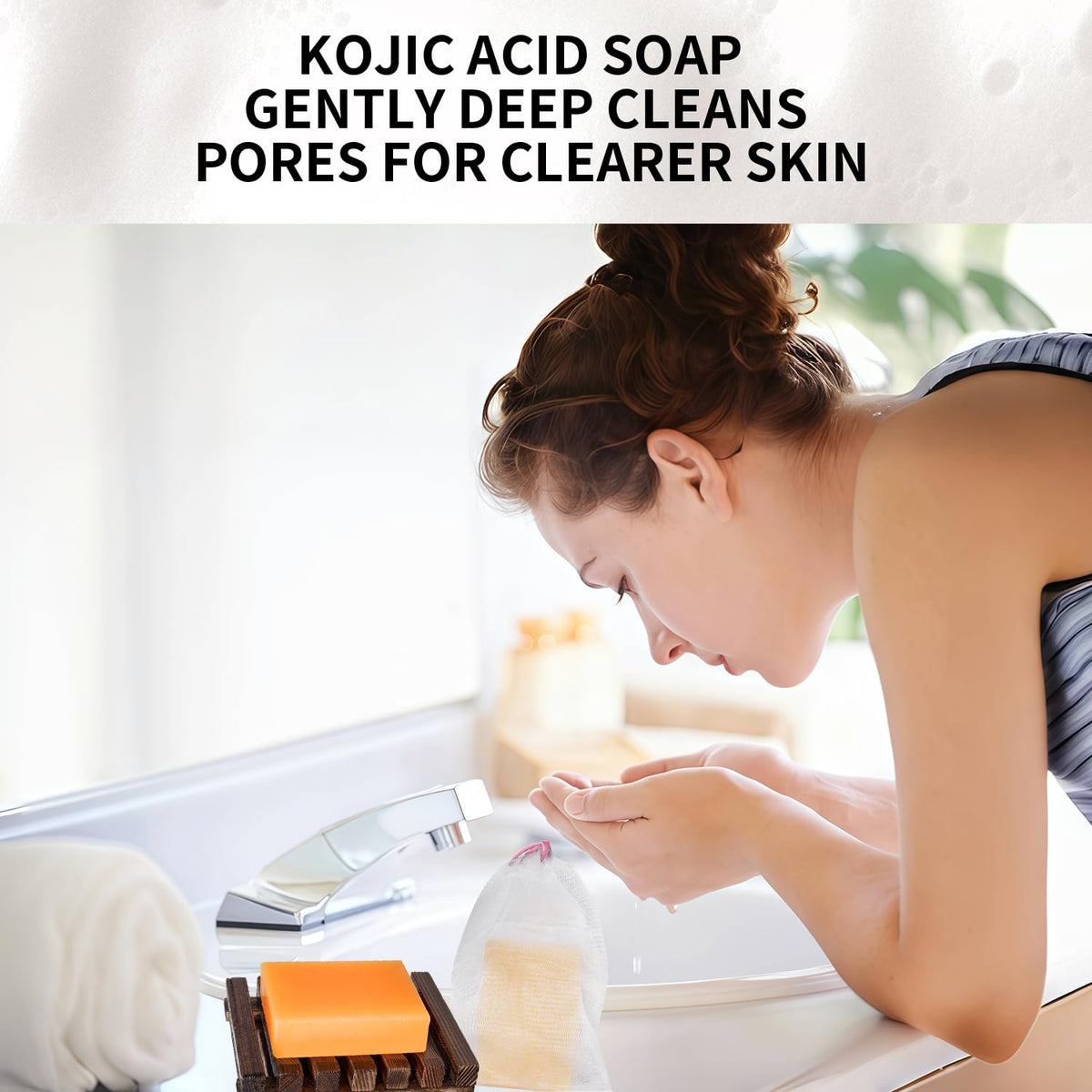 open packaging of ceedoo Kojic Acid Soap