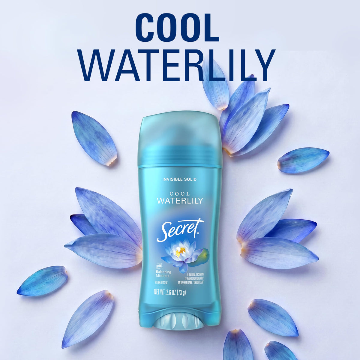 Open Secret Antiperspirant Deodorant stick showing texture