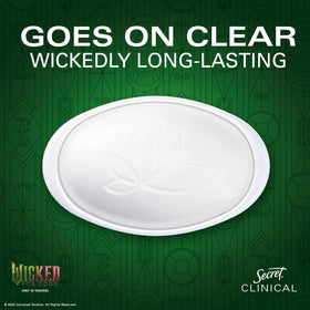 Open view of Secret Clinical Strength Antiperspirant showcasing white solid stick