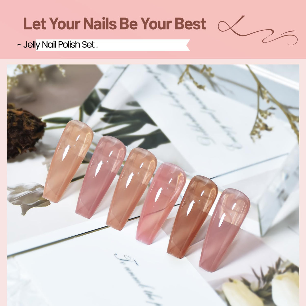 OpenLive Jelly Nail Polish bottle with easy glide brush