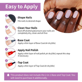 OpenLive Nail Polish application on nails