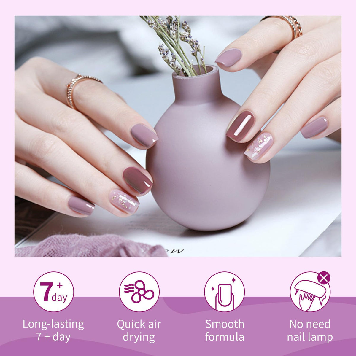 OpenLive Nail Polish bottle close-up showing nude shade