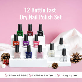 OpenLive nail polish bottles in assorted colours