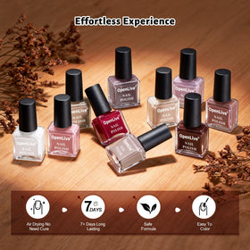 OpenLive nail polish set packaging with 12 bottles