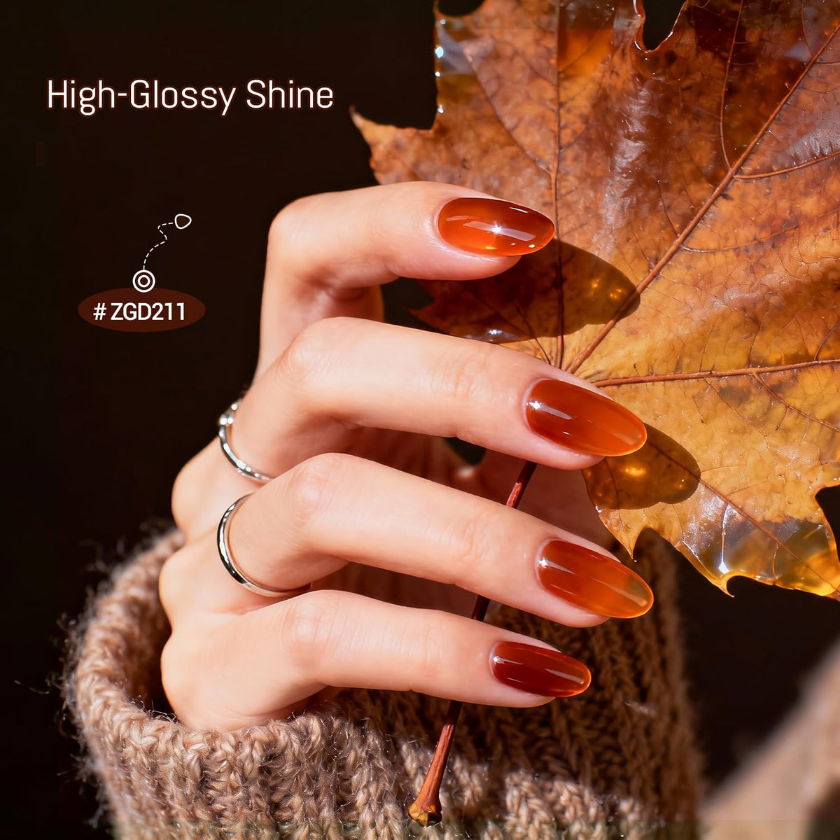 OpenLive nail polish set with a pumpkin-themed colour