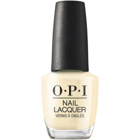 OPI Blinded by the Ring Light soft yellow nail polish front view
