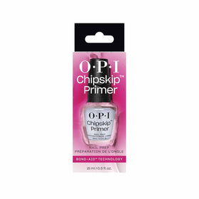 OPI Chip Skip Primer with a glossy finish on nails