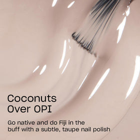 OPI Coconuts Over OPI nail polish bottle with pro-wide brush