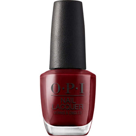 OPI Como se Llama? dark red nail polish front view