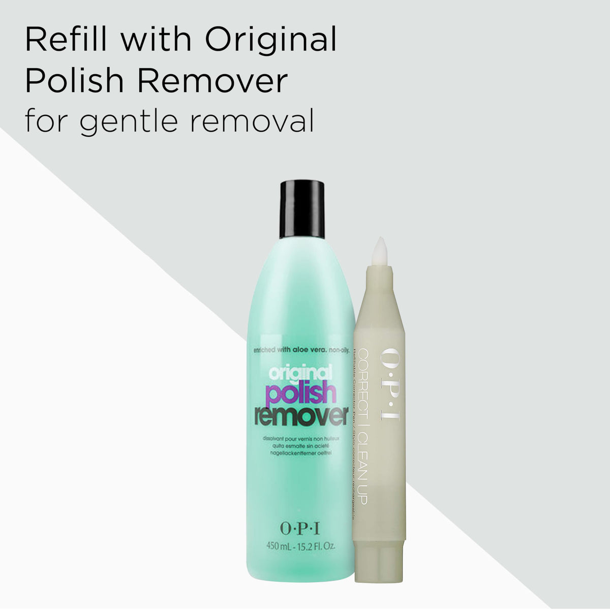 OPI Correct Clean Up Nail Polish Remover Pen on a vanity