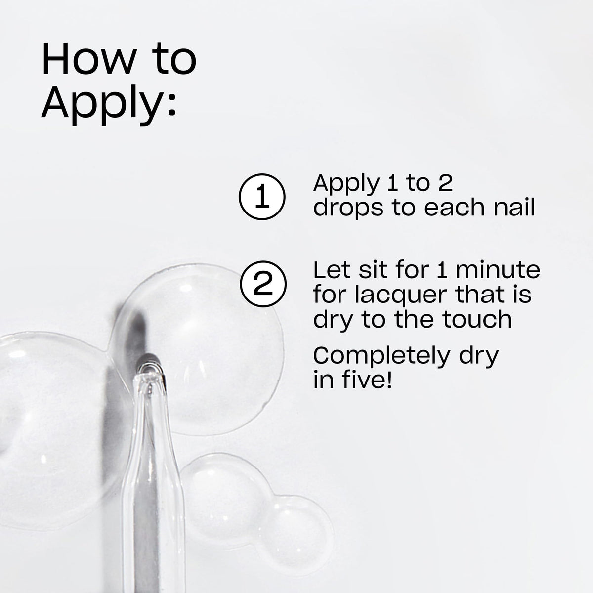 OPI Drip Dry Drops with jojoba oil and vitamin E ingredients