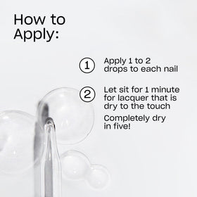 OPI Drip Dry Drops with jojoba oil and vitamin E ingredients