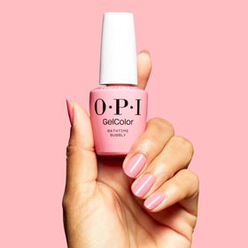 OPI GelColor Bathtime Bubbly application process