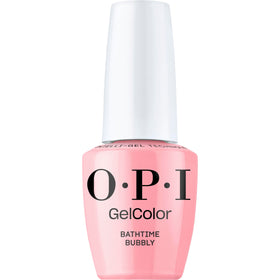 OPI GelColor Bathtime Bubbly front view with soft warm pink colour